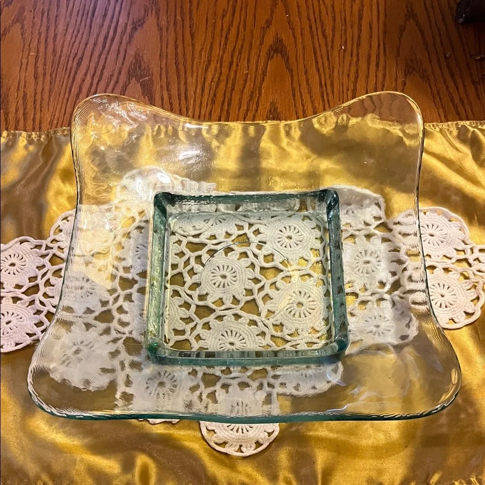 Elegant Glass Bath Tray